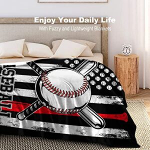 Baseball Blanket Gifts Ultra Soft Baseball Girls Throw Football Blankets Bedding for Teens Boys Kids Toddler Adults Bedroom Living Room Decor 50"X40"