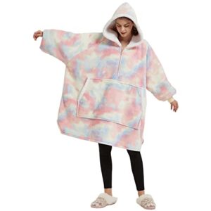 GOMINIMO Wearable Hoodie Blanket, Wearable Blanket, Wearable Blanket Adult, Hug Sleep Pod Adult, Sweatshirt Blanket, Sweater Blanket, Blanket Sweatshirt