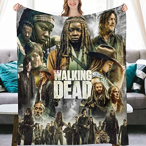 Landosps Nice The Apocalyptic Walking Horror Drama Dead Throw Blanket, Plush Microfiber Halloween Blankets and Throws for Bed, Weighted Air Condition Blanket 40"*50" （100 * 130cm）