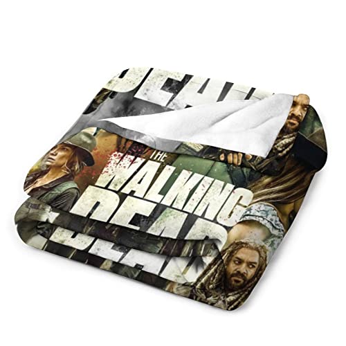 Landosps Nice The Apocalyptic Walking Horror Drama Dead Throw Blanket, Plush Microfiber Halloween Blankets and Throws for Bed, Weighted Air Condition Blanket 40"*50" （100 * 130cm）