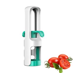 herlly grape slicer,daily fruit and veggie divider,fruit cutters with stainless steel blades,grape cutter for baby supplement (green)