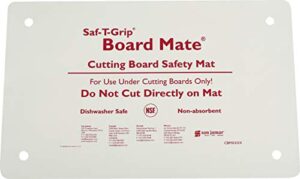carlisle foodservice products cbm1016 saf-t-grip board-mate nonslip cutting board mat, 16" width x 10" height (pack of 1)
