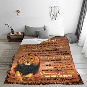 AJIIUSV to Brother Throw Blanket Brother Gifts Birthday Christmas for Travel Sofa Couch Bed 50"x60"