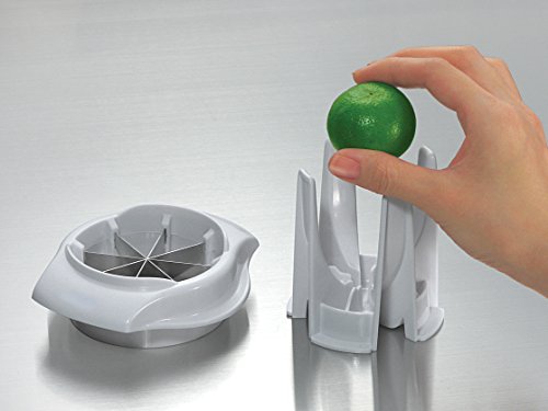 Simposh Lemon & Lime Wedge Slicer Cutter to Garnish Food Drink Corona Beer Tea Cocktails Oysters and More | Enjoy Slices of Lemon and Lime Wedges in Seconds