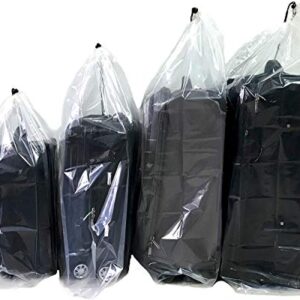 Set of 5 Plastic Storage Bags for Luggage Storage, Pillow Bag, Rug Bag Plastic Drawstring Bags for Suitcase Storage, Attic Storage Bags. Quality Large Plastic Storage Bag (Large)