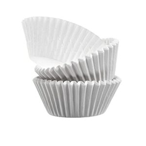 Mr. Miracle Standard Size White Baking Cup for Cupcakes and Cup Liners. Pack of 500