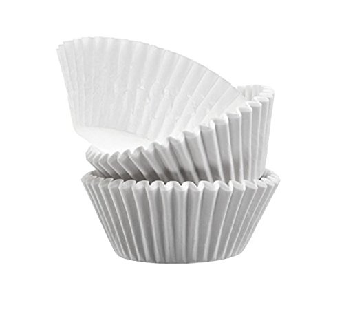 Mr. Miracle Standard Size White Baking Cup for Cupcakes and Cup Liners. Pack of 500