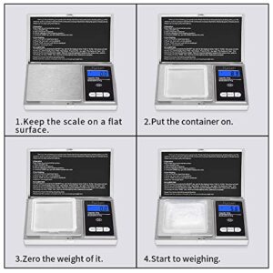 Fuzion Digital Gram Scale, 200g/0.01g Mini Jewelry Scale, Pocket Scale, Herb Scale Gram and Ounce, Portable Travel Food Scale .01 Gram Accuracy with LCD Display, Stainless Steel, Tare