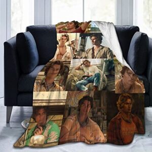 outer banks blanket super soft flannel throw chase stokes john b blanket camping for bed sofa cold cinema or travel 50"x40"