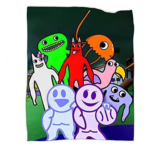 Game Blanket Cartoon Character Throw Blanket Soft Warm Plush Blankets Anime Living Room Travel Throws Blanket 50"x40"