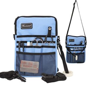 multifunctional nurse storage bag nurse storage bag kit practical waist bag nurse pocket storage bag (skyblue)