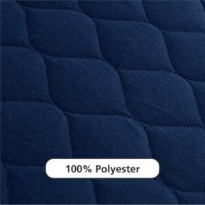 Value 6 Inch Thermobonded Polyester Filled Quilted Top Bunk Bed Mattress, Twin, Navy, HP 747 (Navy, Twin)