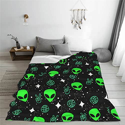 Green Throw Blanket Soft Fleece Blanket All Season Lightweight 50"X 40" Throw Blanket fit Couch Sofa