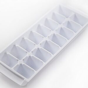 Kitch Easy Release White Ice Cube Tray, 16 Cube Trays (Pack of 4) (4 Pack - 64 Cubes)