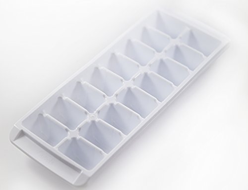 Kitch Easy Release White Ice Cube Tray, 16 Cube Trays (Pack of 4) (4 Pack - 64 Cubes)