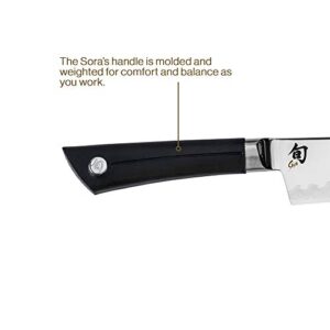 Shun Cutlery Sora Chef's Knife 8”, Gyuto-Style Kitchen Knife, Ideal for All-Around Food Preparation, Authentic, Handcrafted Japanese , Professional Chef Knife