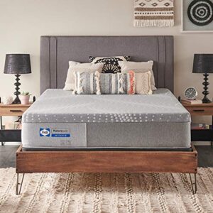sealy posturepedic hybrid paterson medium feel mattress and 9-inch foundation, queen