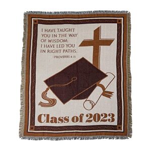 fun express 2023 religious graduation throw