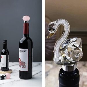 Stainless Steel Wine and Beverage Bottle Stoppers Ball Designed Wine Bottle Corks Tapered Storage Crafts Art DIY (10)