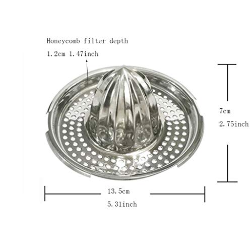 Stainless Steel Lemon Squeezer,Juicer with Bowl Container for Oranges Lemons Fruit Home Made Juice in Kitchen