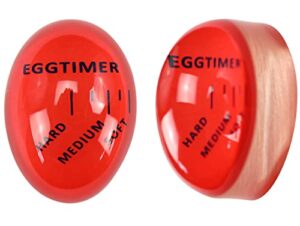 iconikal thermal color changing egg timer, 2-pack
