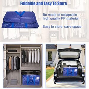 4 Pack Extra Large Moving Bags Heavy Duty Extra Large Storage Bags with Zippers Storage Totes for Space Saving Moving Storage