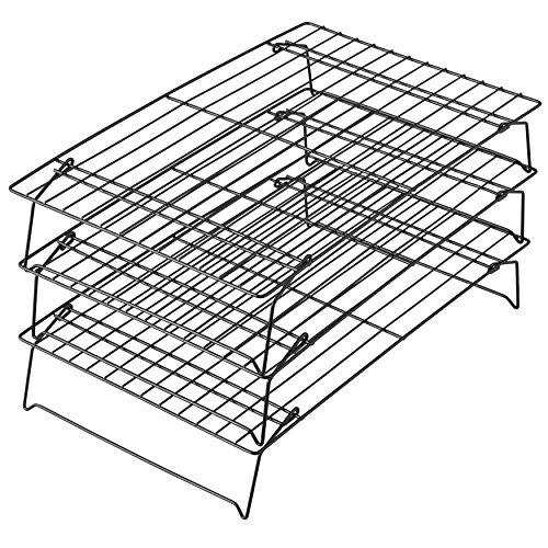 Wilton Excelle Elite 3-Tier Cooling Rack for Cookies, Cake and More, Black