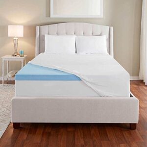 novaform 3” evencor gelplus gel memory foam mattress topper with cooling cover - full size