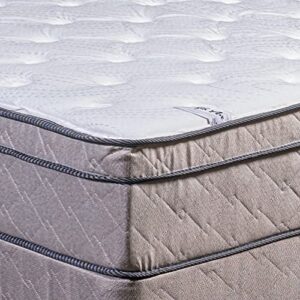 Encased Hybrid Eurotop Pillowtop Memory Foam Gel Innerspring Mattress And 8" Wood Box Spring/Foundation Set