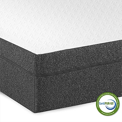 Blissful Nights 10" Gel Infused Medium Firm Memory Foam Mattress with e2 Adjustable Bed Frame Combo Set Head and Foot Incline Wired Remote (King)