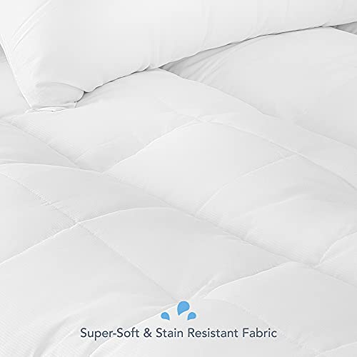 SensorPEDIC MemoryLOFT Supreme 3.5" Memory Foam and Fiber Mattress Topper, Full, White