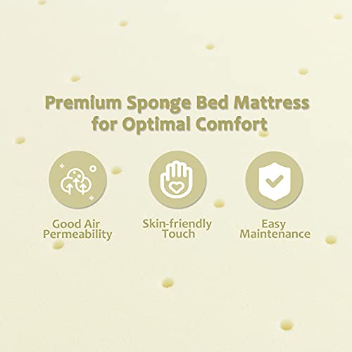 GOFLAME 3 Inch Full Size Mattress Topper, Ventilated Mattress Pad High Density for Cozy Sleeping