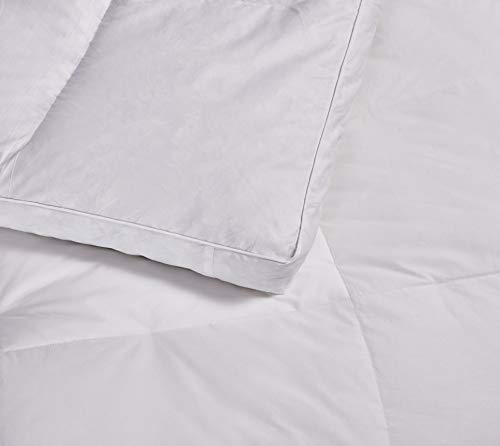 Kathy Ireland 233 Thread Count 3 inch White Down Fiber Top Featherbed Mattress Topper-(Full/Queen/King), Twin