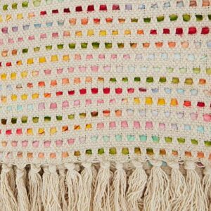 SARO LIFESTYLE Han Collection Confetti Design Throw Blanket, 50" x 60", Multi