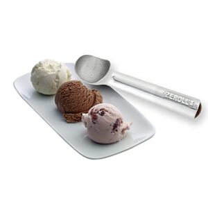 Zeroll Original Ice Cream Scoop with Unique Liquid Filled Heat Conductive Handle Simple One Piece Aluminum Design Easy Release Made in USA, Ounce, Silver