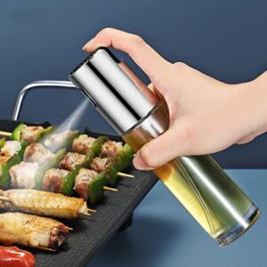 Oil Sprayer for cooking - Olive Oil Sprayer Mister - 100ml Stainles Steel Olive Oil, Vinegar, Water and Other Liquids Sprayer - Perfect for Salad, Barbecue, Kitchen Baking and Roasting (Pack of 1)