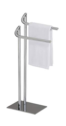 Kings Brand Furniture - Courter Metal Freestanding Bathroom Towel Rack Stand, Chrome