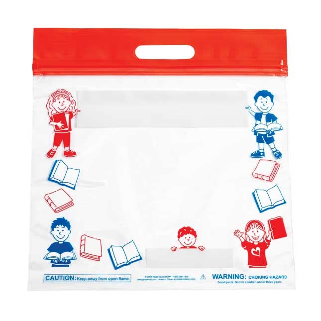 12 Extra Large Thick Plastic Press and Seal Storage Bags, Great for Individual Use in a Classroom