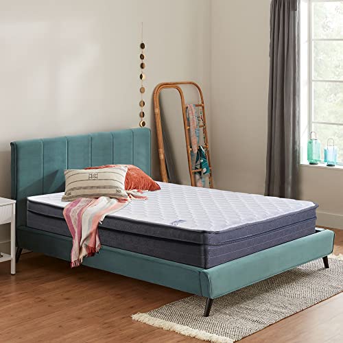 GREATON Medium Plush Foam Encased Hybrid Eurotop Pillowtop Innerspring Fully Assembled Mattress Good for The Back, Full XL