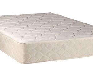 Greaton Medium Plush Tight top Innerspring Fully Assembled Mattress, Good for The Back, 75" X 33", White & LT Brown