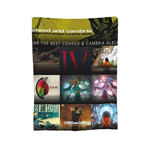 Progressive Rock Coheed Music and Band Cambria Blanket Fleece Flannel Throw Blankets Cool Bed Blanket Living Room Sofa 50"X40"