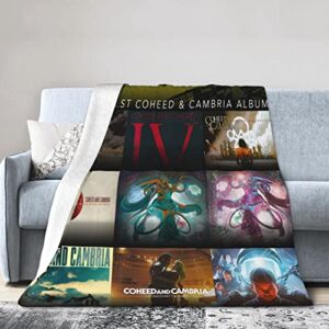 progressive rock coheed music and band cambria blanket fleece flannel throw blankets cool bed blanket living room sofa 50"x40"