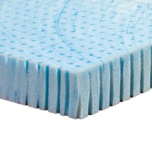 gel infused memory foam txl 3" topper - college dorm beds