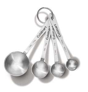 cuisinart ctg-00-smp stainless steel measuring spoons, set of 4,silver