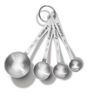 Cuisinart CTG-00-SMP Stainless Steel Measuring Spoons, Set of 4,Silver