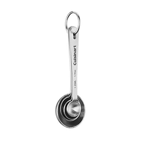 Cuisinart CTG-00-SMP Stainless Steel Measuring Spoons, Set of 4,Silver