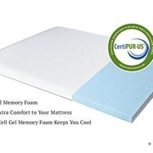 Lull - Memory Foam Mattress Topper | Twin XL Size | 1.5" Gel Memory Foam, Therapeutic Support, Breathable for Ideal Temperature, and 3-Year Warranty