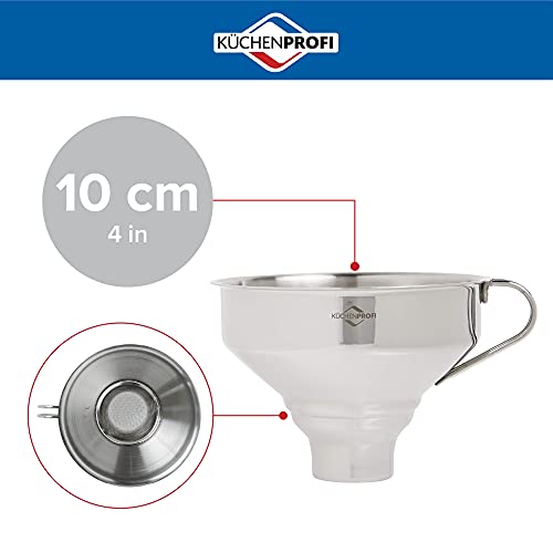 Küchenprofi 18/10 Stainless Steel Funnel with Filter