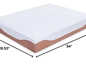 PrimaSleep 10 Inch Multi-Layered Memory Foam Mattress, Brown, Full Size