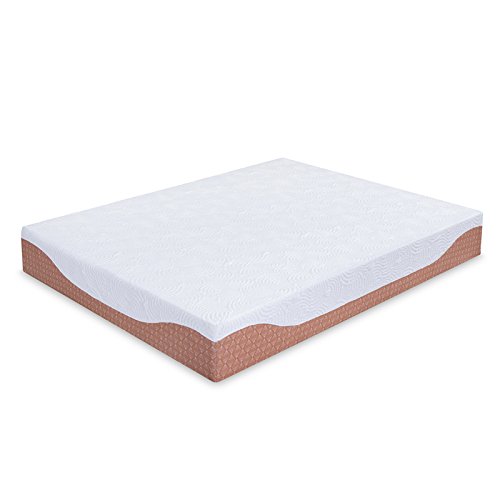 PrimaSleep 10 Inch Multi-Layered Memory Foam Mattress, Brown, Full Size